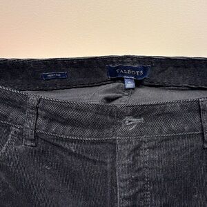 Talbots Black Corduroy Jeans